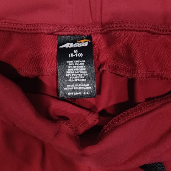 3 Women's Joggers Pants AVIA Red/Navy/Black Size M 8/10 - Picture 2 of 9